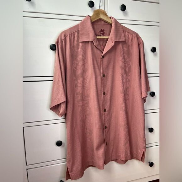 Tommy Bahama 100% silk men’s Summer Shirt size M Sleeve Button Down Hawaii - Picture 6 of 14